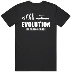 Kayaking Canoe Evolution Mens Cotton Tee T Shirt