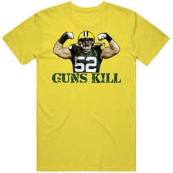Clay Matthews Green Bay Football Guns Kill Mens Cotton Tee T Shirt