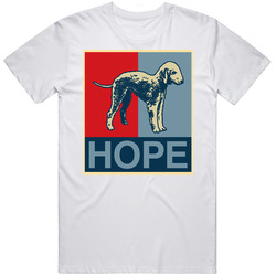 Bedlington Terrier Custom Dog Breed Hope Parody Mens Cotton Tee T Shirt