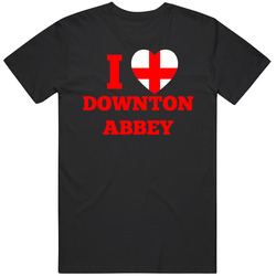 I Heart Love Downton Abbey Tv Show Fan Mens Cotton Tee T Shirt