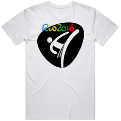 Rio 2016 Taekwondo Olympic Games Sport Event Symbol Mens Cotton Tee T Shirt