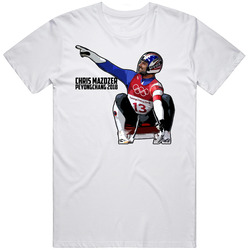 Cool Chris Mazdzer Peyongchang 2018 Luge Usa Olympics Fan Mens Cotton Tee T Shirt