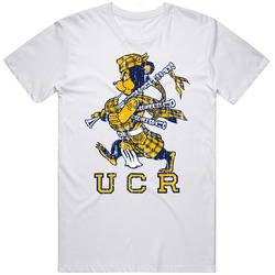 Highlanders University Of California Riverside Retro Look Bagpipes Bear Supporter Mens Cotton Tee T Shirt