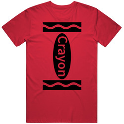 Red Crayon Funny Halloween Costume Mens Cotton Tee T Shirt