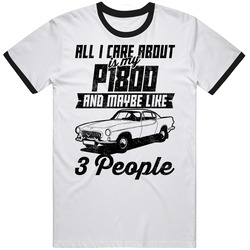 Volvo P1800 All I Care About Is Maybe 3 People Worn Look Mens Cotton Tee T Shirt