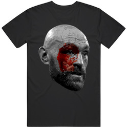 Tyson Fury Bloody Face Fighter Mens Cotton Tee T Shirt