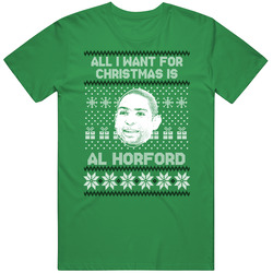 Al Horford All I Want For Christmas Boston Basketball Fan Ugly Christmas Mens Soft Cotton Tee T Shirt