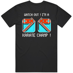 Karate Champ Video Game Retro 80s Mens Soft Cotton Tee T Shirt