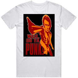Dirty Harry Do ya Punk Clint black JOE Mens Soft Cotton Tee T Shirt