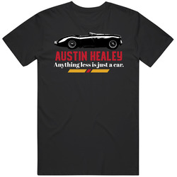 1953 Austin Healey 100 Bn1 B And W Anything Less Is Just A Car Fan Mens Soft Cotton Tee T Shirt