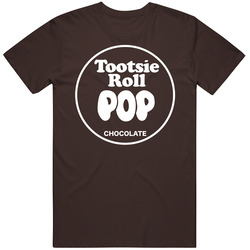 Chocolate Tootsie Roll Pop Funny Halloween Mens Soft Cotton Tee T Shirt