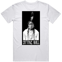 Sitting Bull Native American Pride JOE Mens Soft Cotton Tee T Shirt
