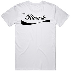 Ricardo Enjoy Cola Parody Custom Name Cool Mens Soft Cotton Tee T Shirt