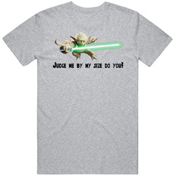 Yoda Star Wars Judge Me By Size Do You Mens Soft Cotton Tee T Shirt