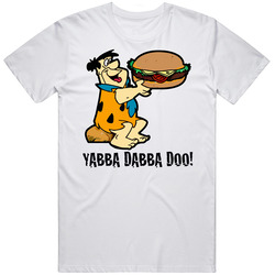 Flintstones Fred Cartoon Funny Mens Soft Cotton Tee T Shirt