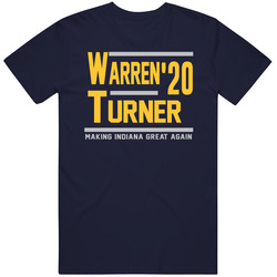 Tj Warren Myles Turner 2020 Making Indiana Great Again Basketball Fan Mens Soft Cotton Tee T Shirt