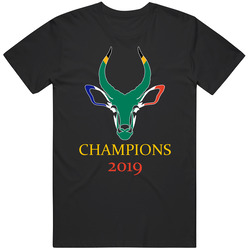 South Africa Rugby Team 2019 World Champions Fan Mens Soft Cotton Tee T Shirt