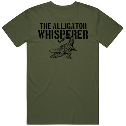 The Alligator Whisperer Animal Reptile Mens Soft Cotton Tee T Shirt