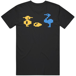 Chuckie Egg Video Game Retro Black Mens Soft Cotton Tee T Shirt