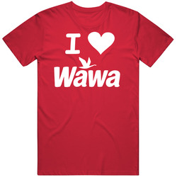 I Heart Wawa Convenience Store Gift Mens Soft Cotton Tee T Shirt