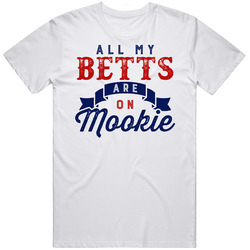 All My Betts Are On Mookie Los Angeles La Baseball Fan Mens Soft Cotton Tee T Shirt