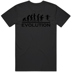 Evolution Funny Skiing Mens Soft Cotton Tee T Shirt