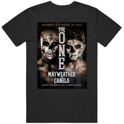 Mayweather Vs Canelo The One 2013 Boxing Mens Soft Cotton Tee T Shirt