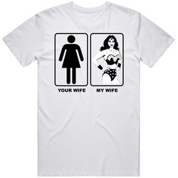 Your Wife My Wonder Woman Mens Soft Cotton Tee T Shirt