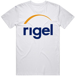 Rigel Pharmaceuticals Inc Nasdaq Company Logo Employee Fan Mens Soft Cotton Tee T Shirt