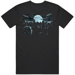 Zombies Attack Horror Mens Soft Cotton Tee T Shirt