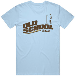 Old School Netball Retro Mens Soft Cotton Tee T Shirt