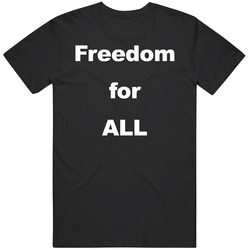 Freedom For All Enes Kanter Boston Basketball Player Fan Mens Soft Cotton Tee T Shirt