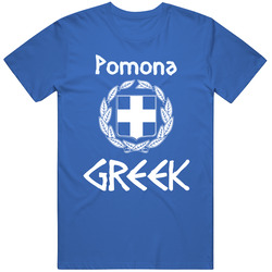 Pomona Greek Custom Mens Soft Cotton Tee T Shirt