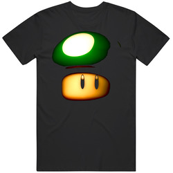 1 Up Mushroom Mario Video Game Mens Soft Cotton Tee T Shirt