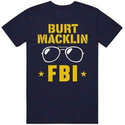 Burt Macklin Fbi Parks N Rec Chris Pratt Tv Show Character Fan Mens Soft Cotton Tee T Shirt