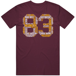 Washington Football 1983 Superbowl Champions Team Roster Retro Sports Fan Mens Soft Cotton Tee T Shirt