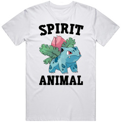 Ivysaur Is My Spirit Animal Mens Soft Cotton Tee T Shirt