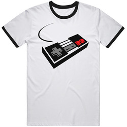 Old School Controller Video Game Mens Soft Cotton Tee T Shirt