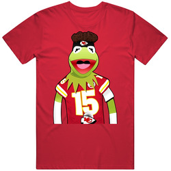 Patrick Mahomes Kermit Mashup Mens Soft Cotton Tee T Shirt