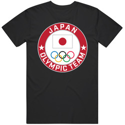 Japan Winter Olympic Team Pyeongchang 2018 Round Logo Mens Soft Cotton Tee T Shirt