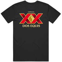 Dos Equis Beer Cerveza X X Logo Mens Soft Cotton Tee T Shirt