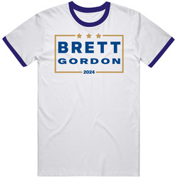George Brett Alex Gordon For President 2024 Kansas City Baseball Mens Soft Cotton Tee T Shirt