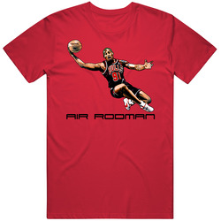 Dennis Rodman Chicago Detroit  Rebound Mens Soft Cotton Tee T Shirt
