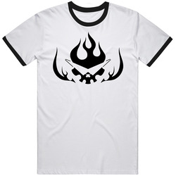 Kamina Anime Skull Fire Mens Soft Cotton Tee T Shirt
