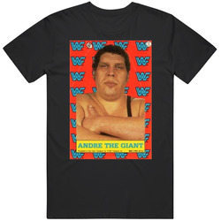 Andre The Giant 1987 Wwf Topps Wrestling Card Mens Soft Cotton Tee T Shirt