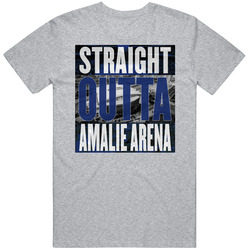 Tampa Bay Amalie Arena Straight Outta Arena Hockey Fan Mens Soft Cotton Tee T Shirt