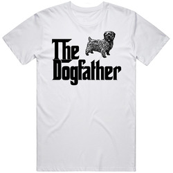 Norfolk Terrier Custom Dog Breed The Dogfather Mens Soft Cotton Tee T Shirt