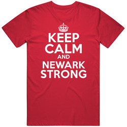Keep Calm And Newark Strong Custom Mens Soft Cotton Tee T Shirt