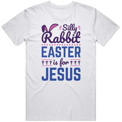 Stilly Rabbit Easter Is For Jesus Mens Soft Cotton Tee T Shirt