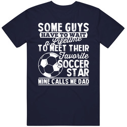 Favorite Soccer Star Footballer Sport Called Me Dad Father's Day Daddy Mens Soft Cotton Tee T Shirt